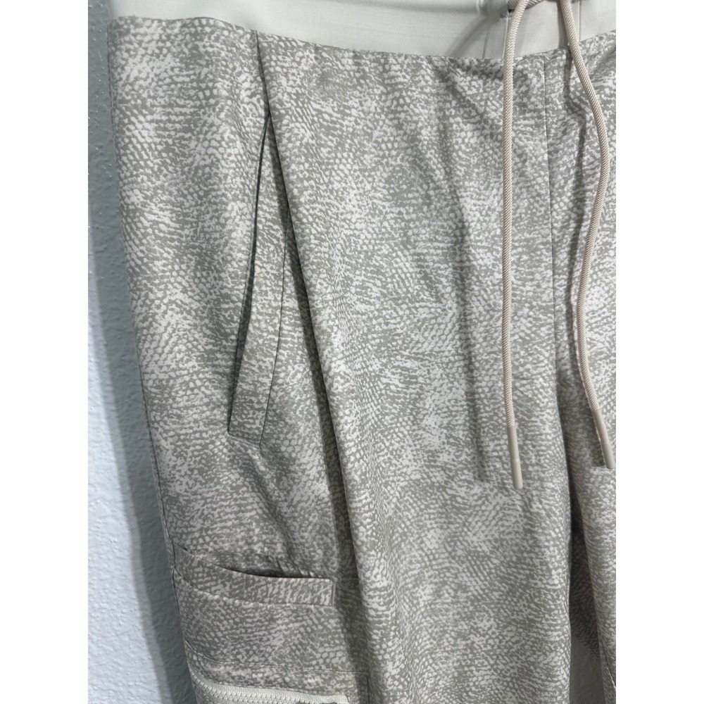 Athleta Venture Printed Pant Jogger Cargo Beige Textured Size 12 - Picture 9 of 16